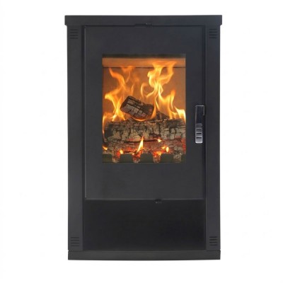 Камина на дърва Версо Lheia черна, 7.5 kW - Камини Версо