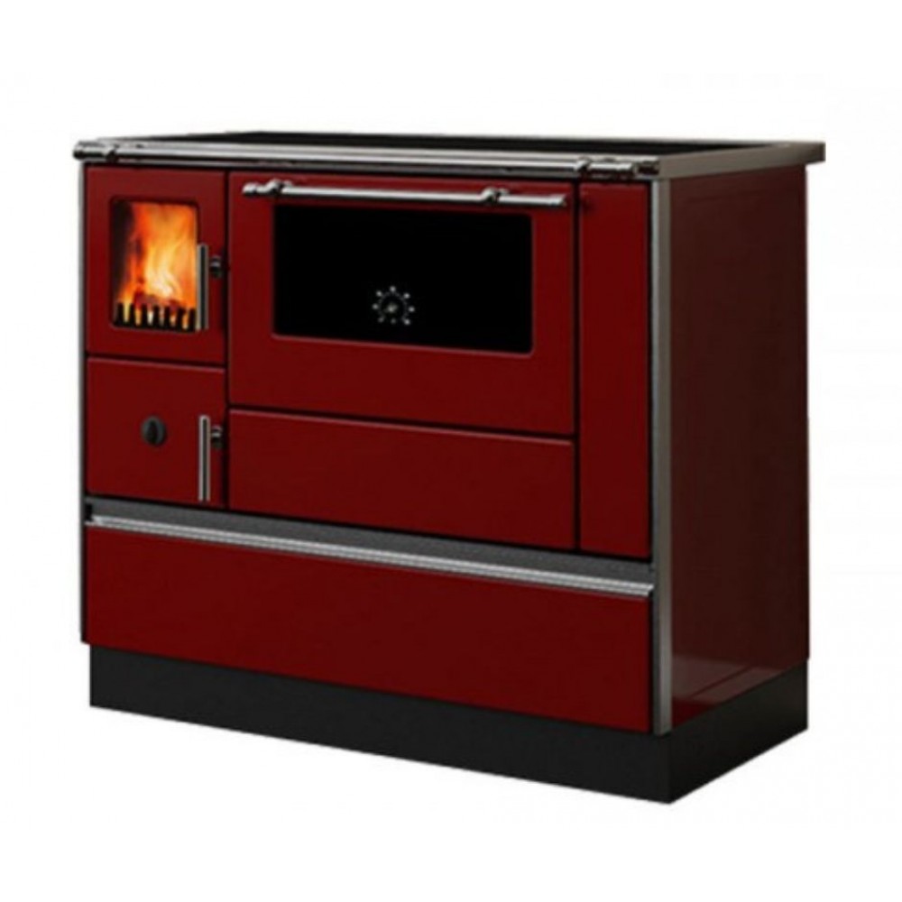 Готварска печка на дърва Alfa Plam Dominant 90 Red, 6.5kW