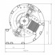 Центробежен вентилатор EBM за пелетна камина Cadel, Edilkamin, MCZ, La Nordica, Palazzetti, Sicalor, Aico, Caminetti Montegrappa, Nobis и др. | Вентилатори за пелетни камини | Резервни части за пелетни камини |