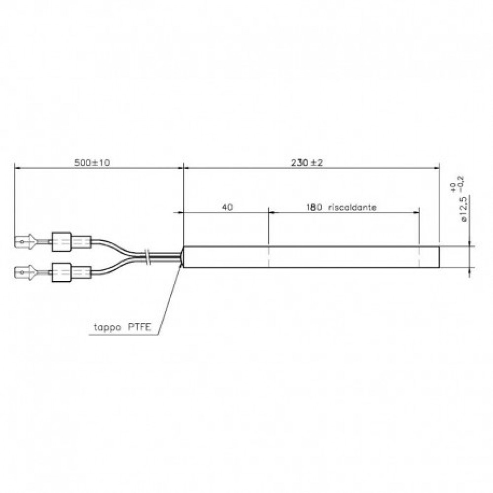 Запалка / Нагревател за пелетна камина MCZ, CT Pasqualicchio и др., Дължина 230mm, 320W | Запалки / Нагреватели за пелетни камини | Резервни части за пелетни камини |