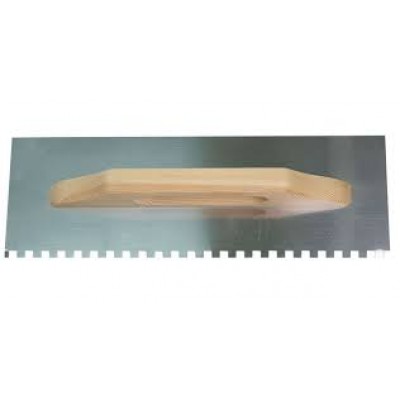 Маламашка дървена дръжка 380x130mm с гребен TS - Строителни инструменти