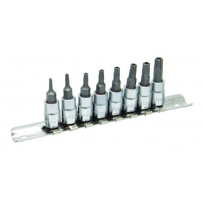 Комплект накрайници с вложки TopMaster, Torx, 1/4", TS8-40 TMP, 8 броя - Сравняване на продукти