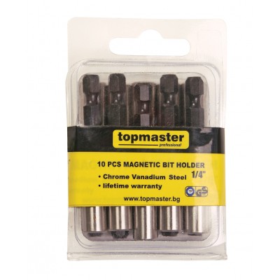 Удължение за накрайник TopMaster 1/4", комплект 10 броя  - Тресчотки и адаптери