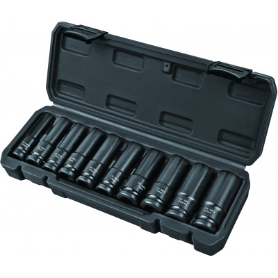 Ударни вложки, удължени Cr-Mo Topmaster 1/2", 10-24mm, 10бр - Специализирани ръчни инструменти