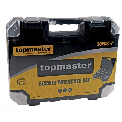 Гедоре комплект инструменти TopMaster LIMITED EDITION, 1/2", 20 части - Колички и комплекти инструменти