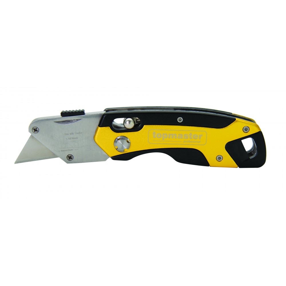 Комплект сгъваем макетен нож с 4 резеца TopMaster - 158 mm | Макетни ножове | Режещи инструменти |