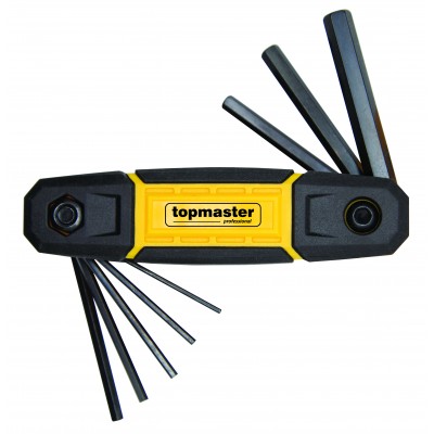 Шестограми комплект сгъваем Topmaster Pro, 1.5 - 8 mm, 8 броя - Шестограмни ключове