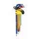 Комплект цветни шестограми Topmaster, 1.5-10 мм, 25°, 9 броя | Шестограмни ключове | Ръчни инструменти |