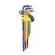 Комплект удължени цветни шестограми Topmaster, Torx, TT10-50, 9 броя | Шестограмни ключове | Ръчни инструменти |