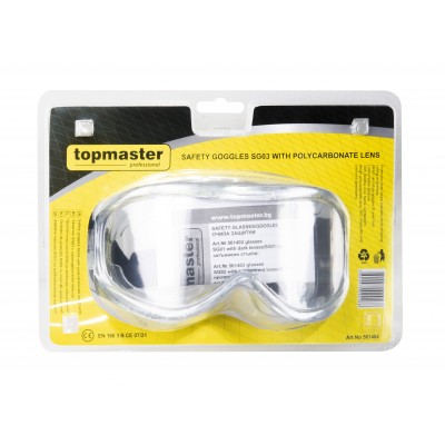 Предпазни очила TopMaster SG03 с поликарбонатен визьор  - Облекло и предпазни средства