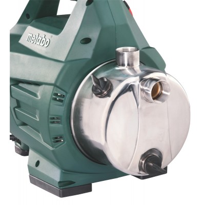 Градинска помпа за чиста вода Metabo P 4500 INOX, 1", 1300 W, 75 л./мин., 4500 л/ч, 48 м  - Metabo
