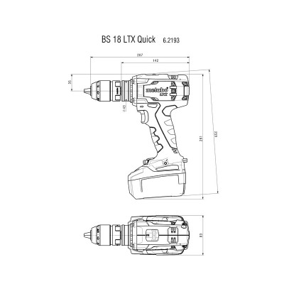 Акумулаторен винтоверт METABO BS 18 LTX QUICK 2x5.2Ah - Сравняване на продукти