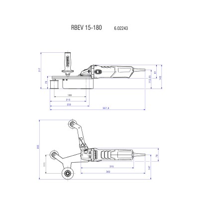 Шлайф лентов за тръби 1550W 40x760mm METABO RBE 15-180 Set - Сравняване на продукти