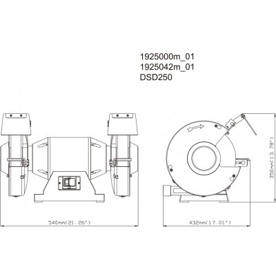 Шмиргел 900W 250mm METABO DSD 250 трифазен - Сравняване на продукти