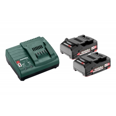 Базов комплект акумулатори 18V SC 30 + 2x2.0Ah Li-Power - Батерии и зарядни устройства за акумулаторни машини