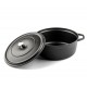 Чугунена Тенджера Hosse Дълбока, Black Onyx, Ф28