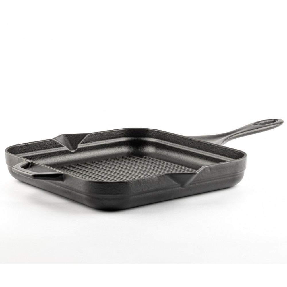 Емайлиран Чугунен Грил Тиган Hosse, Black Onyx, 28х28см