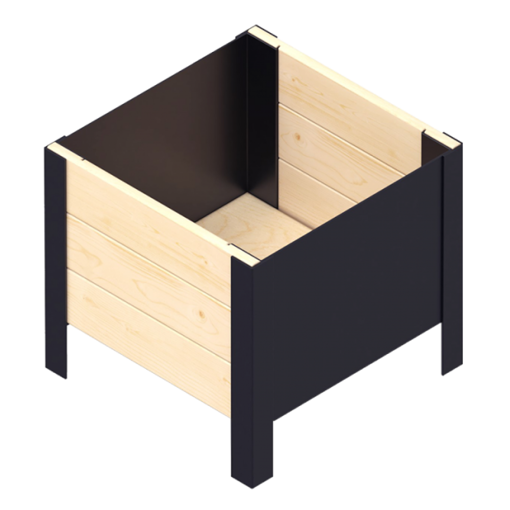 Сандък от дърво Upyard Modernbox Low - 0532045 | Повдигнати лехи | Градински мебели и декорация |