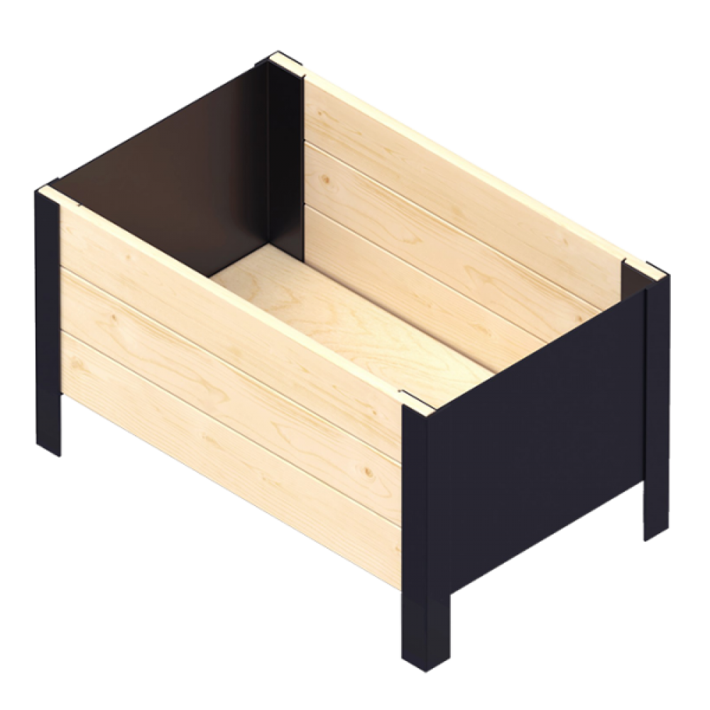 Сандък от дърво Upyard Modernbox Low - 0532046 | Повдигнати лехи | Градински мебели и декорация |