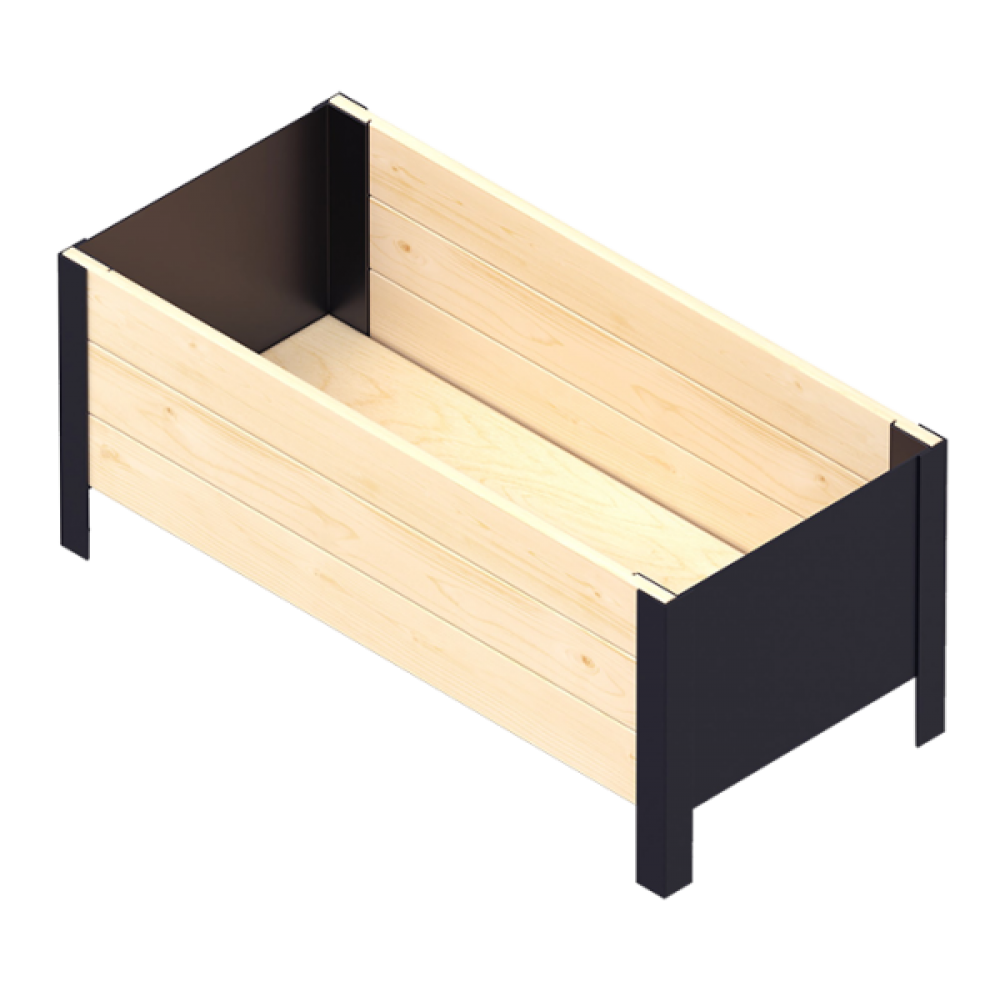 Сандък от дърво Upyard Modernbox Low - 0532047 | Повдигнати лехи | Градински мебели и декорация |
