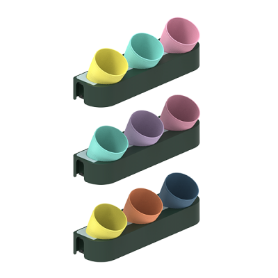 Вертикална градина Watex, стенен комплект от 9 цветни саксии - 0580009 - Сравняване на продукти