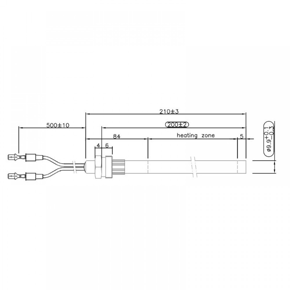 Запалка / Нагревател за пелетна камина Cazane Kepo и др., Дължина 210mm, 300W | Запалки / Нагреватели за пелетни камини | Резервни части за пелетни камини |
