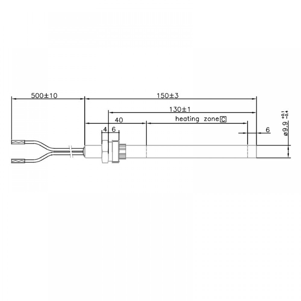 Запалка / Нагревател за пелетна камина Ravelli и др., Дължина 150mm, 250W | Запалки / Нагреватели за пелетни камини | Резервни части за пелетни камини |