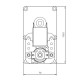 Мотор редуктор с кух вал Mellor FB1417 1.5 RPM за пелетна камина Ferroli и др. | Мотор-Редуктори за пелетни камини | Резервни части за пелетни камини |