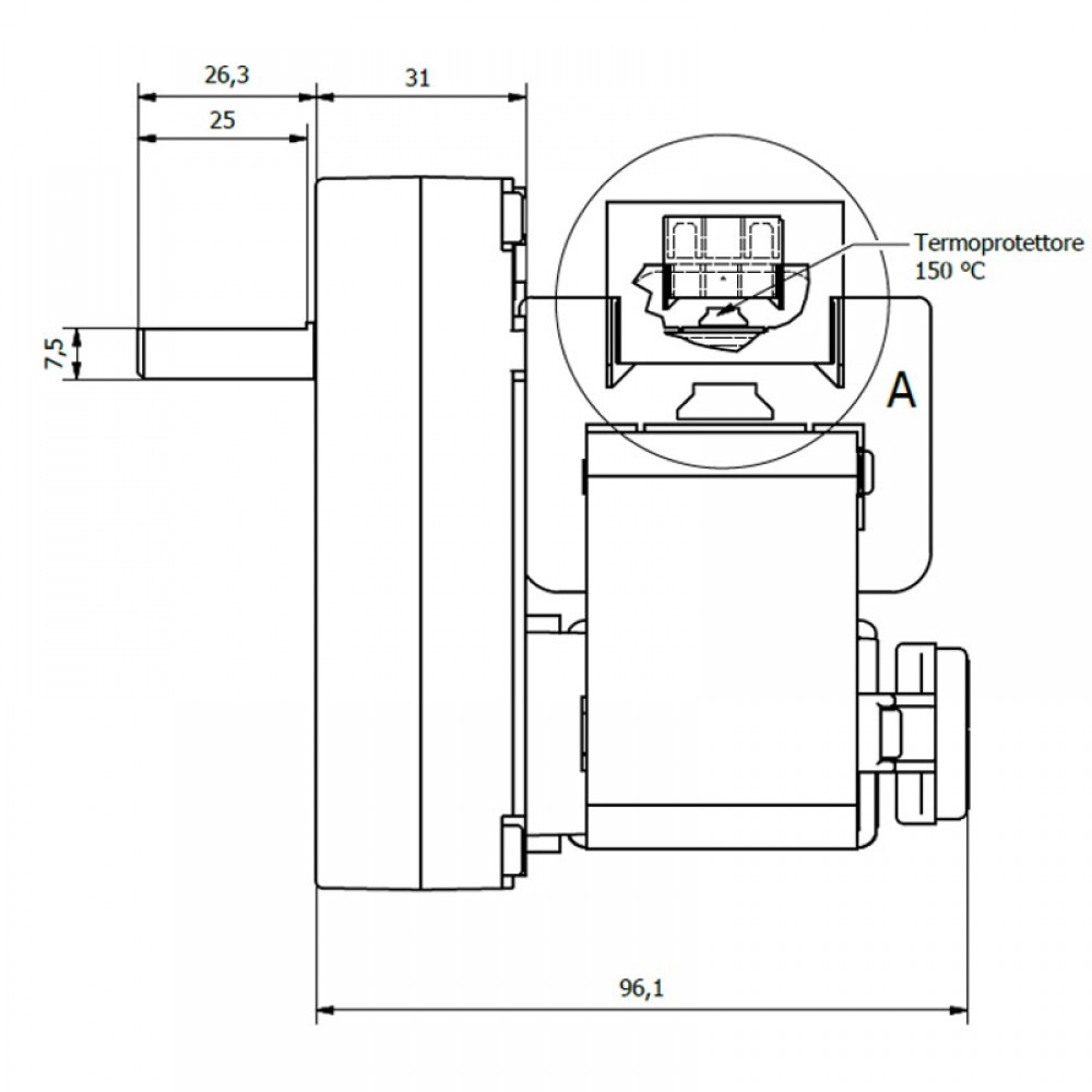 Мотор редуктор Kenta K9177290 4 RPM за пелетна камина FETM и др. | Мотор-Редуктори за пелетни камини | Резервни части за пелетни камини |