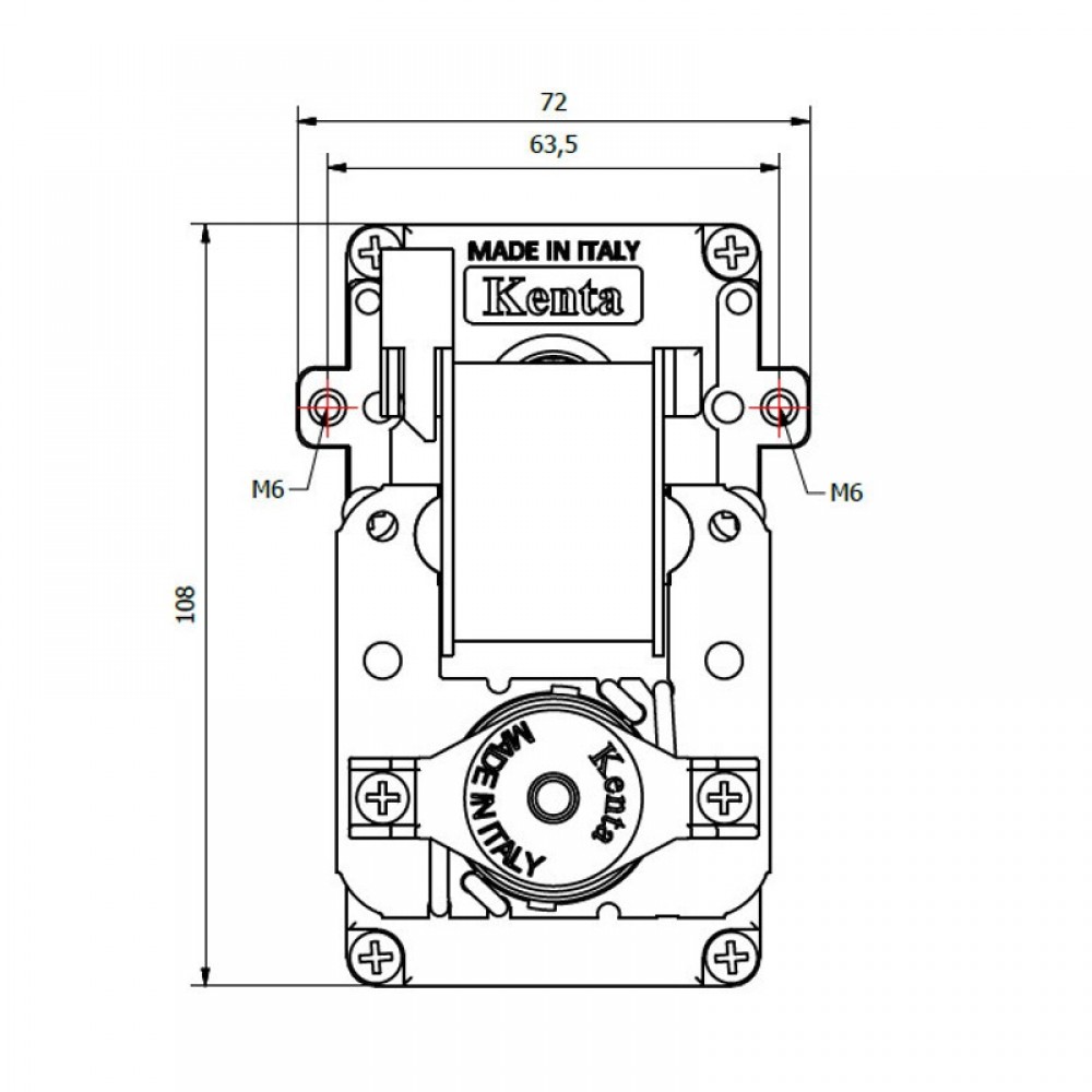 Мотор редуктор с кух вал Kenta K9115006 1.5 RPM за пелетна камина Karmek One и др. | Мотор-Редуктори за пелетни камини | Резервни части за пелетни камини |
