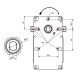 Мотор редуктор с кух вал Kenta K9115006 1.5 RPM за пелетна камина Karmek One и др. | Мотор-Редуктори за пелетни камини | Резервни части за пелетни камини |