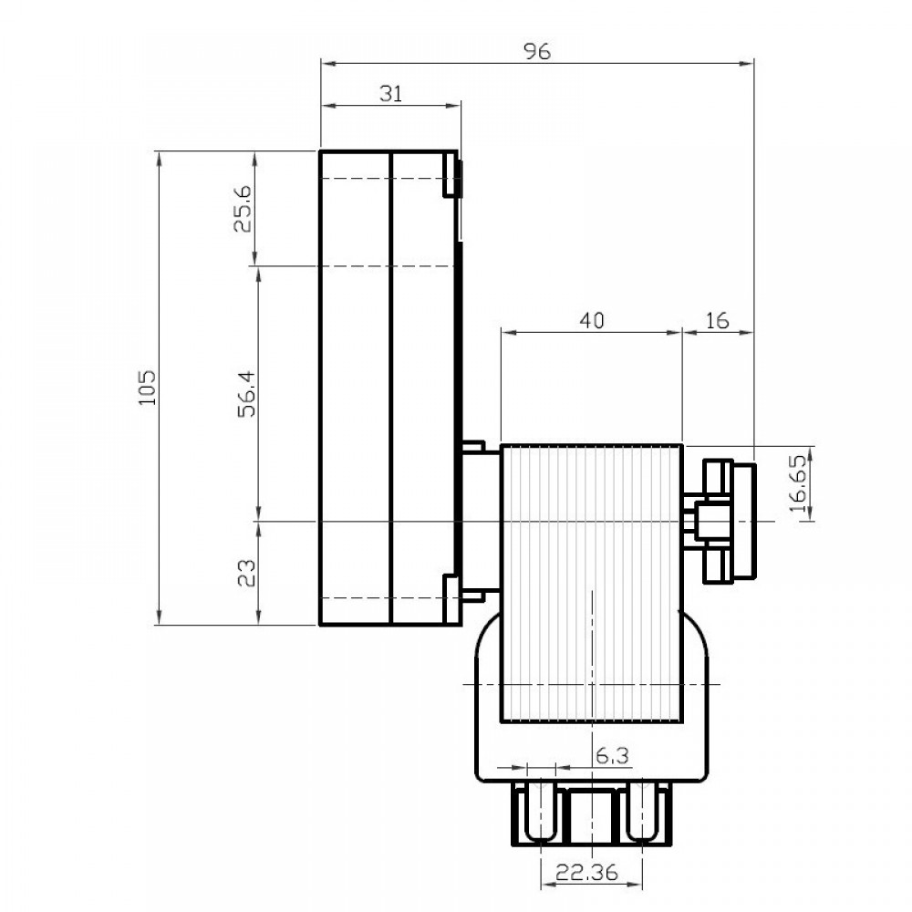 KENTA K9177358 мотор-редуктор вал 8.5 hollowmm 8.5 rpm 16 Nm (14702075) | Мотор-Редуктори за пелетни камини | Резервни части за пелетни камини |