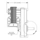 Мотор редуктор Merkle Korff S10997 1.1 RPM за пелетна камина MCZ, Palazzetti, Red, Brisach, Cadel и др. | Мотор-Редуктори за пелетни камини | Резервни части за пелетни камини |