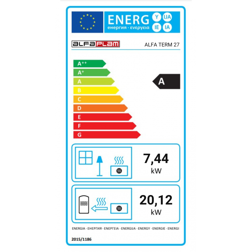 Готварска печка на дърва с водна риза Alfa Plam Alfa Term 27 White, 27.56kW | Готварски печки на дърва |  |