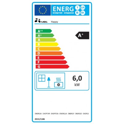 Камина на дърва MBS Happy Red, 6kW - MBS