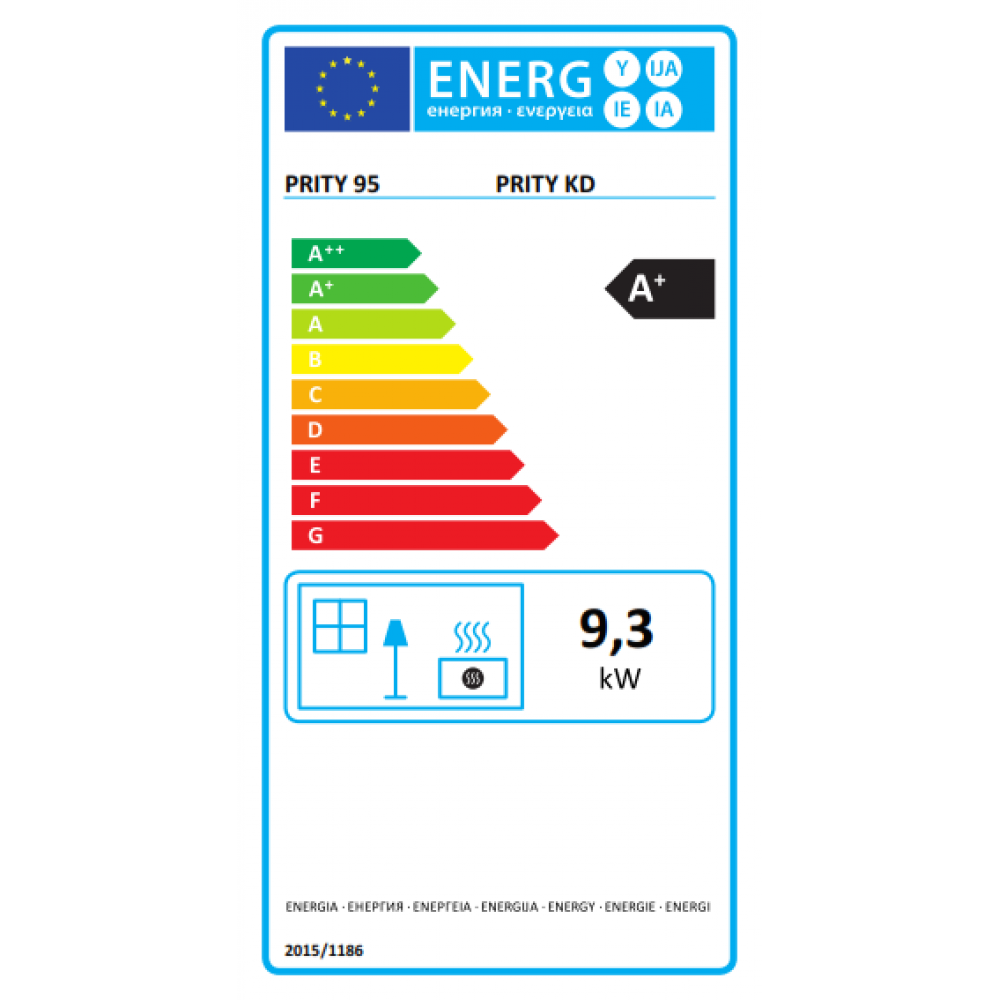 Камина на дърва Прити KD, 9.3kW | Печки Камини Прити | Прити |
