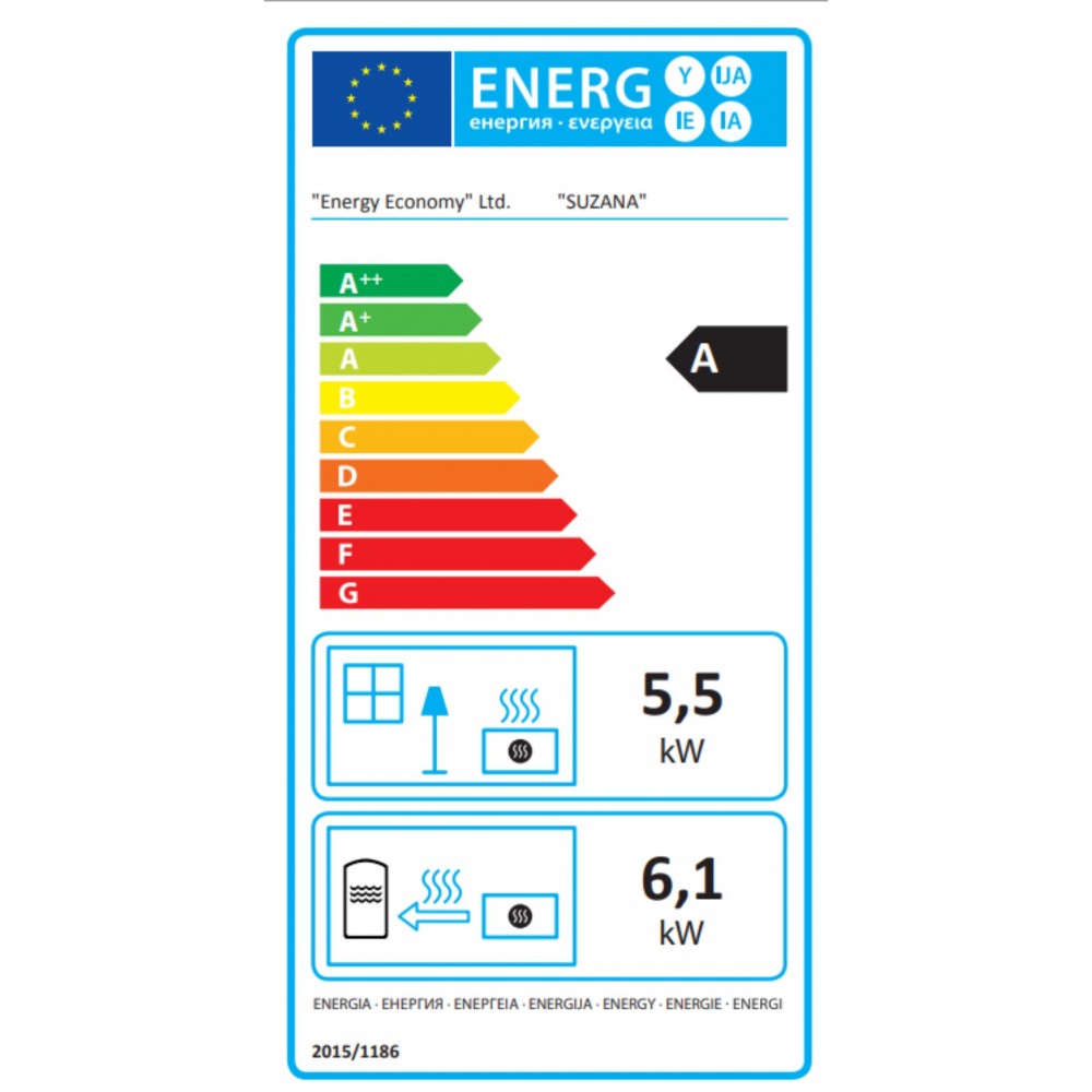 Камина на дърва с фурна и водна риза Balkan Energy Suzana, 11.6kW - 13.43kW | Камини с водна риза | Камини на дърва |