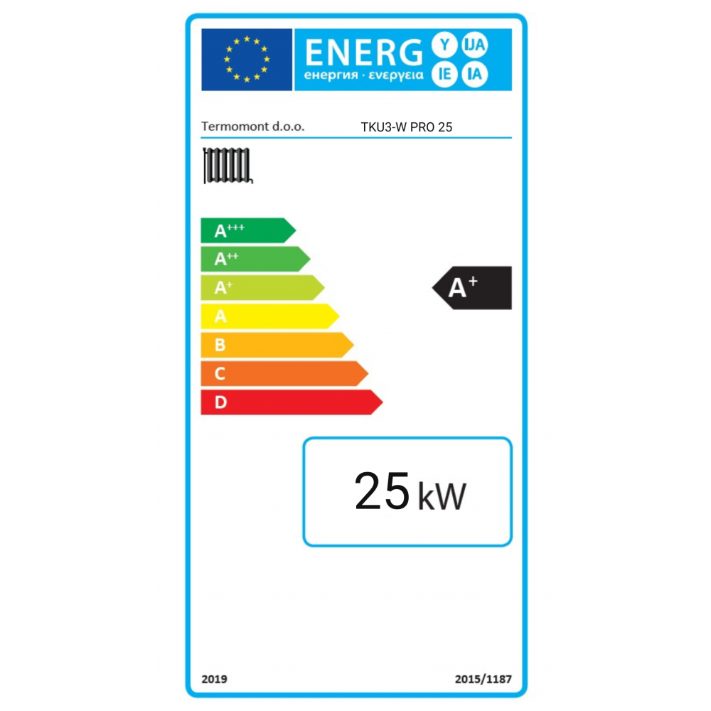 Котел на твърдо гориво Termomont TKU3-W PRO, 25 kW | Стоманени котли | Котли на твърдо гориво |