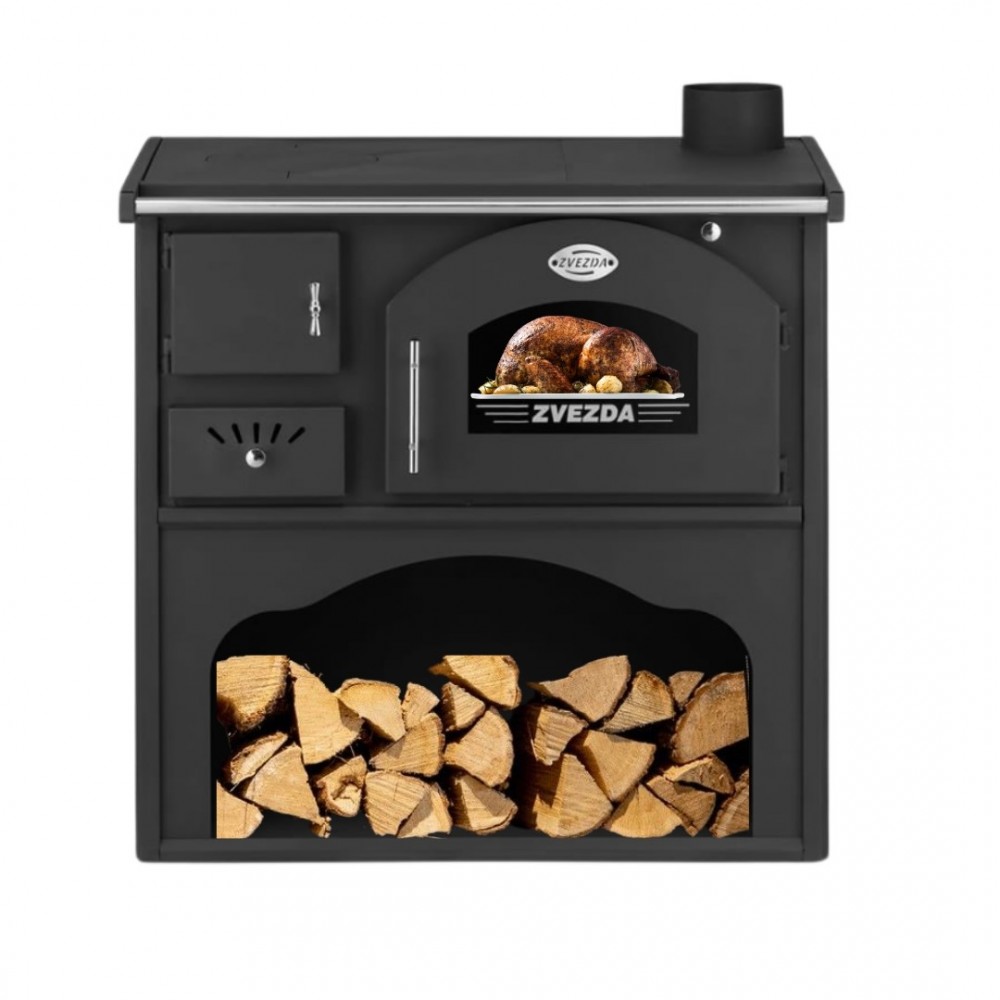 Готварска печка на дърва Звезда Класик GF, 5.7kW | Готварски печки на дърва |  |