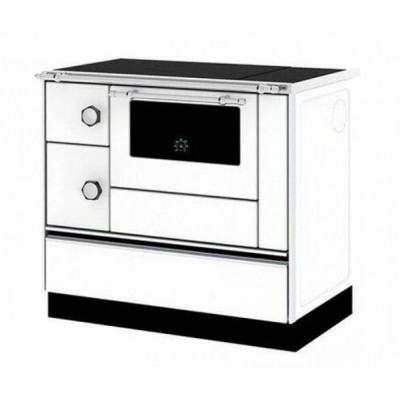Готварска печка на дърва с водна риза Alfa Plam ALFA 90 HE Thermo, бяла, дясна, 14kW - Сравняване на продукти