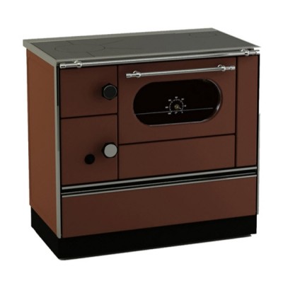 Готварска печка на дърва Alfa Plam Alfa 90 H Favorit Brown Right, 6.4kW - Готварски печки на дърва