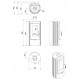 Чугунена камина на дърва Kratki K12, 6kW |  |  |