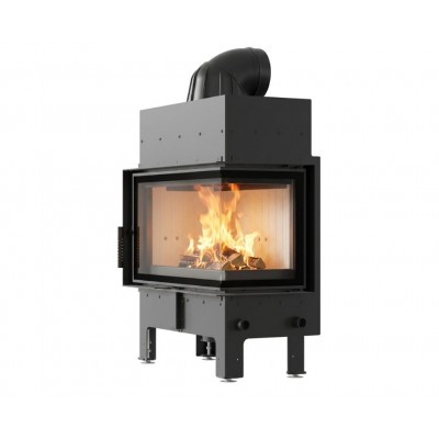 Чугунена камина за вграждане на дърва Kratki Floki M, Дясна, 10kW - Камини Кратки