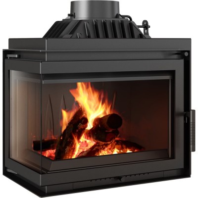 Чугунена камина за вграждане на дърва Kratki Simple, Лява, 8kW - Камини Кратки