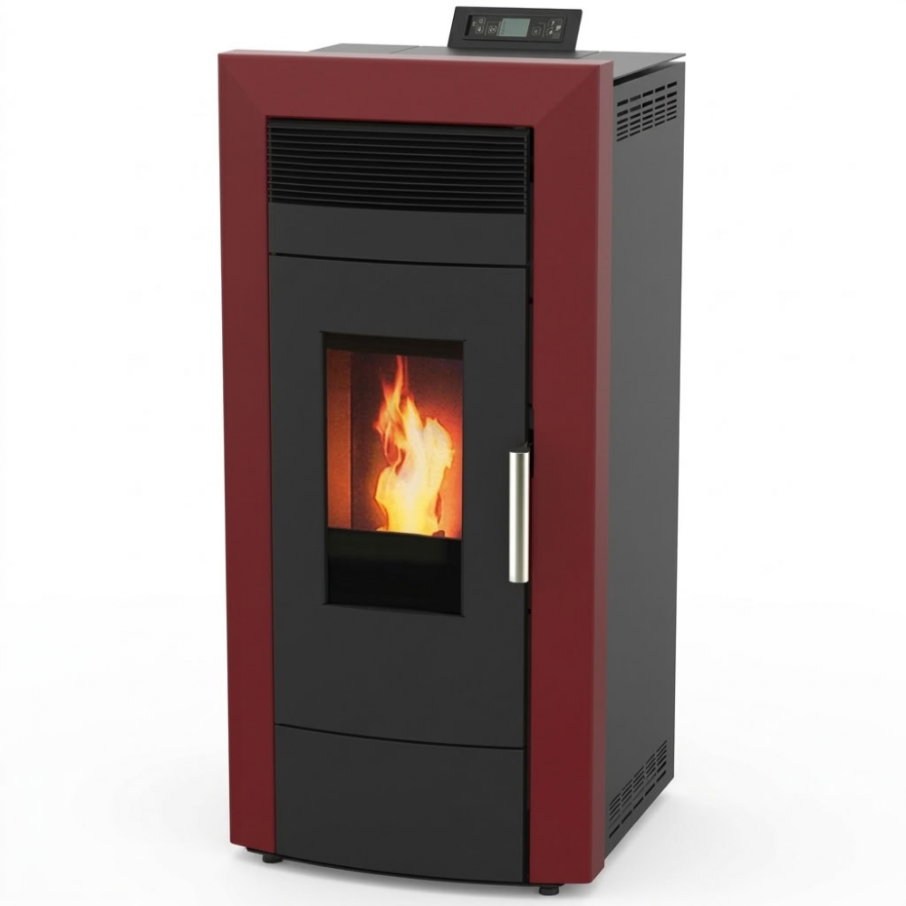 Пелетна камина с водна риза Alfa Plam Commo Bordeaux, 22.5kW | Пелетни камини с водна риза | Пелетни камини |