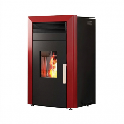 Пелетна камина с водна риза Alfa Plam Commo 12, Червена, 12kW - Сравняване на продукти