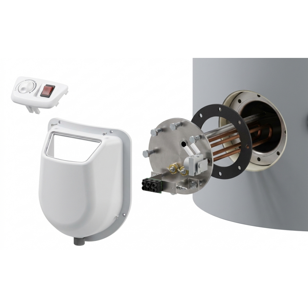 Електрически водонагревателен комплект Eldom HSET-I-FV032318, неръждаем, 3.0 kW