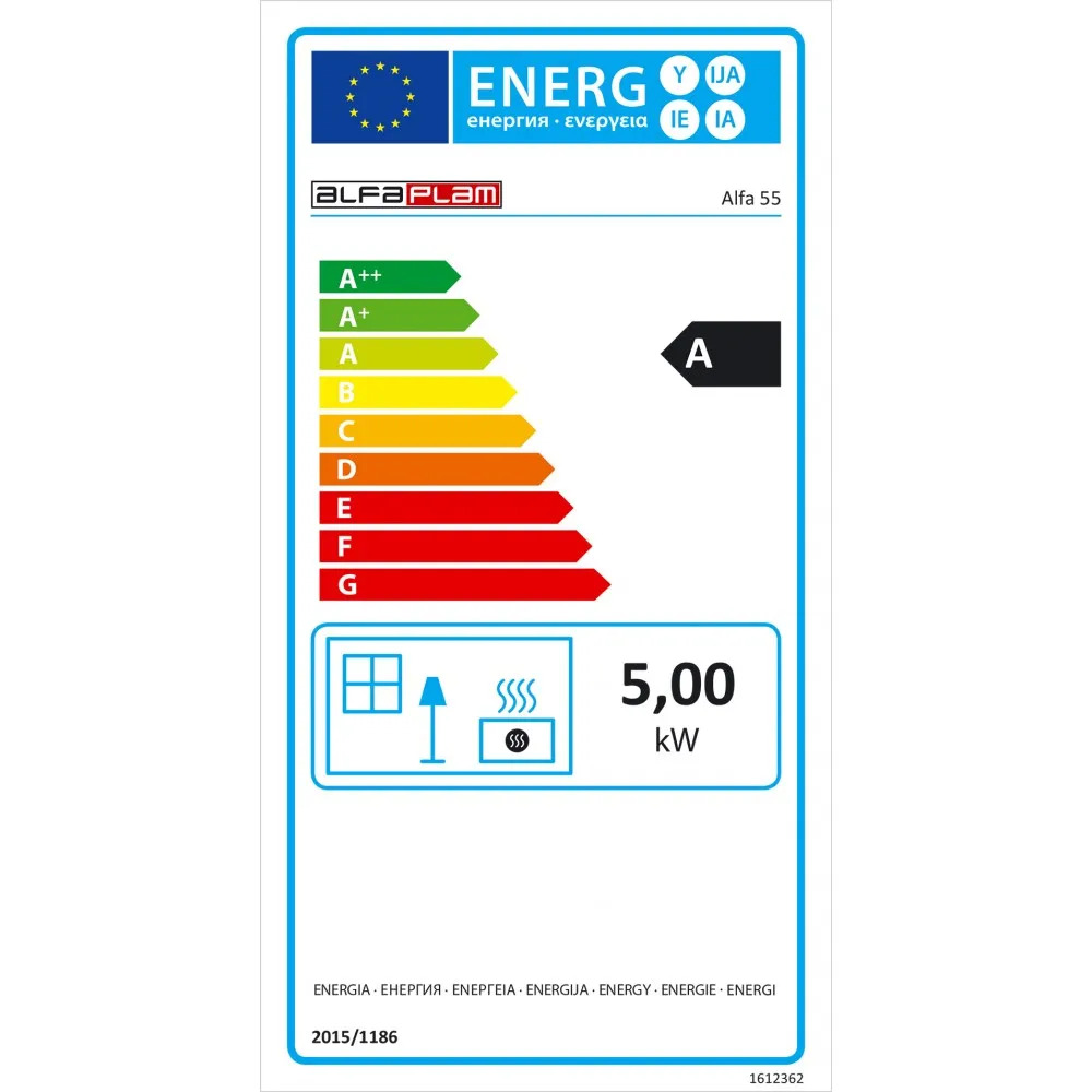 Готварска печка на дърва Alfa Plam Alfa 55 Termo White, Лява, 5kW | Готварски печки на дърва |  |