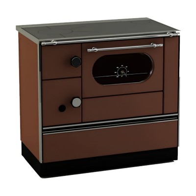 Готварска печка на дърва Alfa Plam Alfa 90 H Favorit, Кафява, Дясна, 6.4kW - Сравняване на продукти