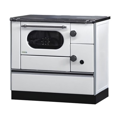Готварска печка на дърва Alfa Plam Alfa 90 H Favorit, Бяла, Лява, 6.4kW - Alfa-Plam